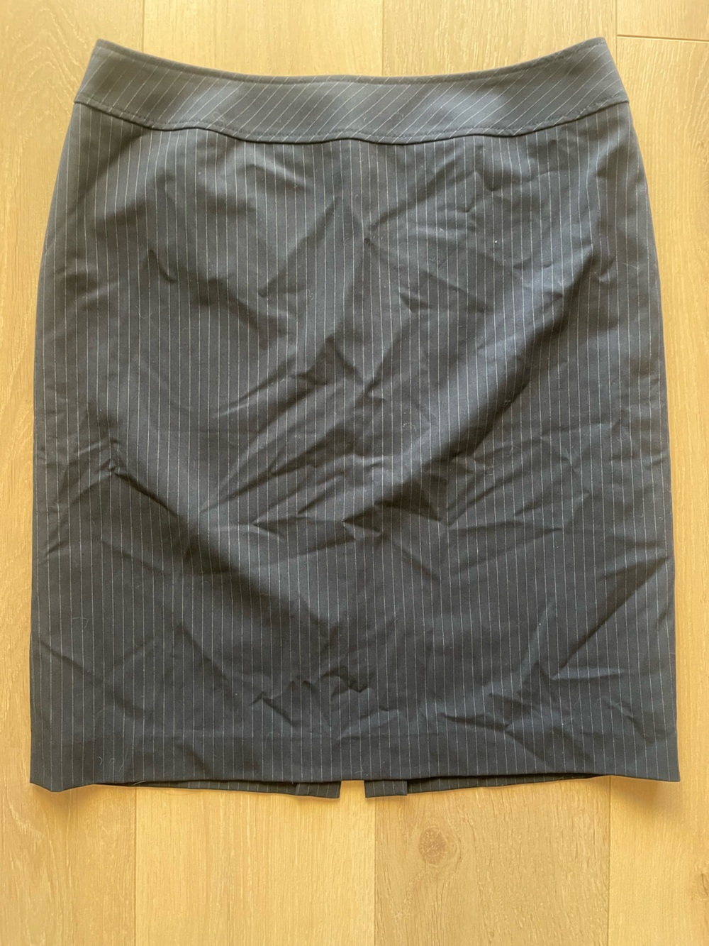 Pinstripe Pencil Skirt